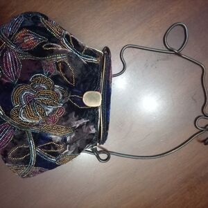 Elegant Vintage Multicolor Embroidered Women's Bag